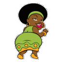 BlackandwhiteWhisperedAustralian Discord Emoji