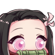 Nezuko_Peek4 Discord emoji