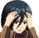 MikasaNotLikeThis Discord emoji