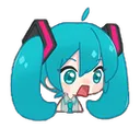 Mikushocked Discord Emoji