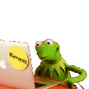 KermitLaptopHappy Discord emoji