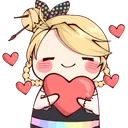 AnnieHeartHug Discord Emoji