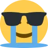 Crying Cool CryingCool Discord Emoji