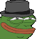 A Pepe Fedora Discord Emoji