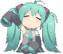Miku Wave Discord Emoji