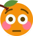 flushed_orange Discord Emoji