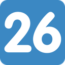 (emoji) :twentysix: