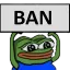 Pepe Ban PepeBan Discord Emoji