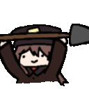 HuTaoShovelWalk Discord Emoji