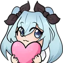 DJMikuHeart Discord Emoji
