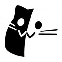 meow_blackwhite Discord Emoji