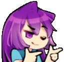Purple_Girl_Cool_Point Discord emoji