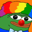 RainbowClownPepe Discord Emoji