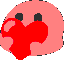 Rainbow Heart Blob Discord Emoji