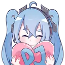 DJMikuLoveHeart Discord Emoji