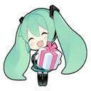 miku_Present Discord Emoji