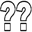 A series of black question marks on a white background representing confusion.