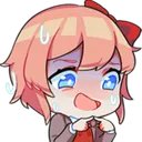Sayori_scared30 Discord Emoji