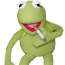 KermitSmoking Discord emoji