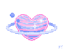 Floating Purple Heart Discord Emoji