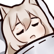 NekoSleeping Discord emoji