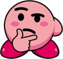 Thinking_Kirby Discord emoji