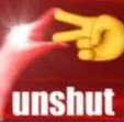 UNSHUT