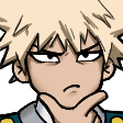 bakugo_thinking Discord emoji