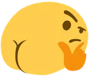 thinkingBooty Discord Emoji