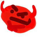 devil_thinking Discord Emoji from ✧👻˳˚Friends Lounge🌙꒱꒱
