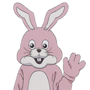 SakutaBunnyWave Discord emoji