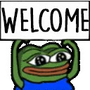 Pepe Welcome Discord Emoji