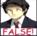 false