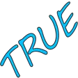 true