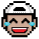 GBAEmojiLaughCry Discord Emoji