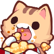 cat_popcorn Discord emoji