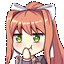 MonikaSmugLaugh Discord Emoji