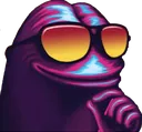 Retro Pepe Think Discord Emoji