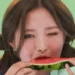 OliviaEatWatermelon