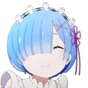 Rem Smile Discord Emoji