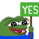Pepe Yes pepeyes Discord Emoji