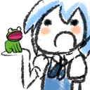 cirnoBakaFrog Discord Emoji