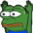 Pepe Hands Up Discord Emoji