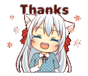 nh_gif_shironeko_thanks Discord Emoji