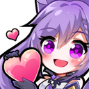 tlcGenKeqingLoveHeart Discord emoji