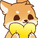 ShibaYellowHeart