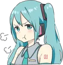 Miku Angry Discord Emoji