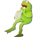 KermitPopcornSit Discord emoji