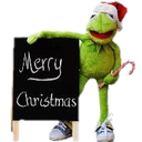 KermitChristmasSign Discord emoji