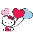 balloons_hello_kitty Discord Emoji